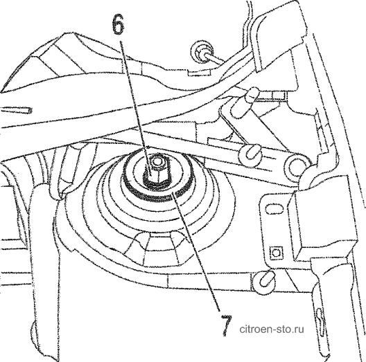 Замена стойки ситроен