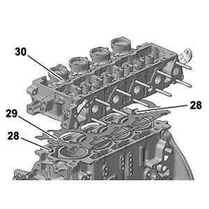 Повторная установка : Двигателя DV4TD 3.10. Головка блока цилиндров