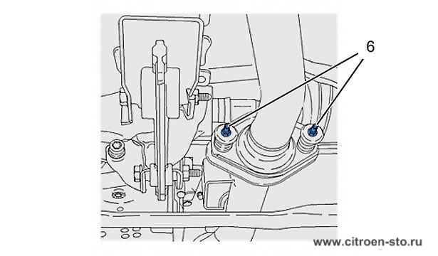 Снятие – установка : Рулевой механизм 3.1. Бензиновые двигатели