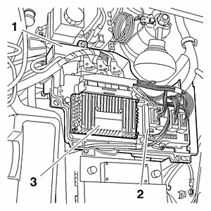 Снятие – установка : Усилитель тормозов 1.1. Со стороны двигателя
