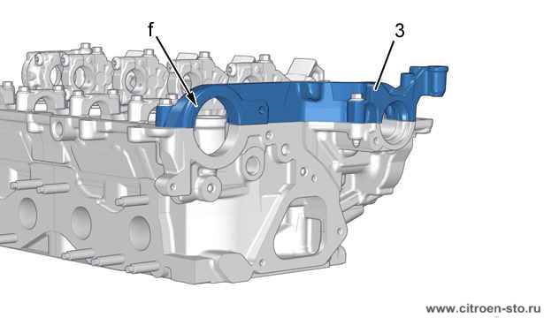 Идентификация - Характеристики : Верхняя часть двигателя 2. Параметры головки блока цилиндров