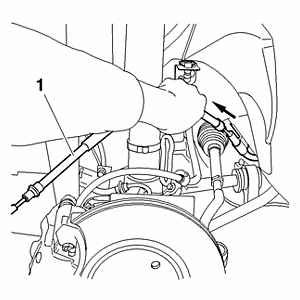 Снятие – установка : Тросы стояночного тормоза 1.2. Со стороны колеса