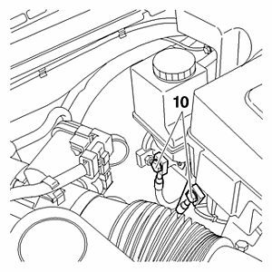 Снятие – установка : Усилитель тормозов 2.2. Автомобиль с противобуксовочной системой (BASR)